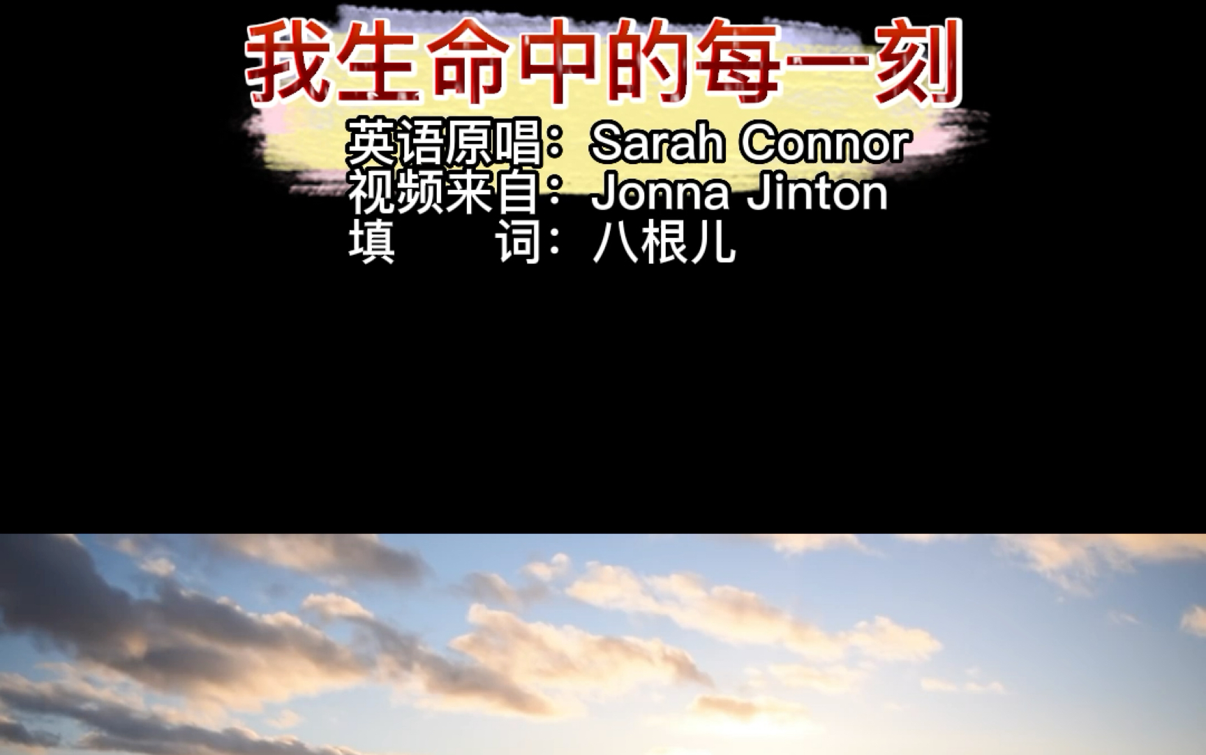 [图]Sarah Connor - Every Moment Of My Life 中文版 我生命中的每一刻