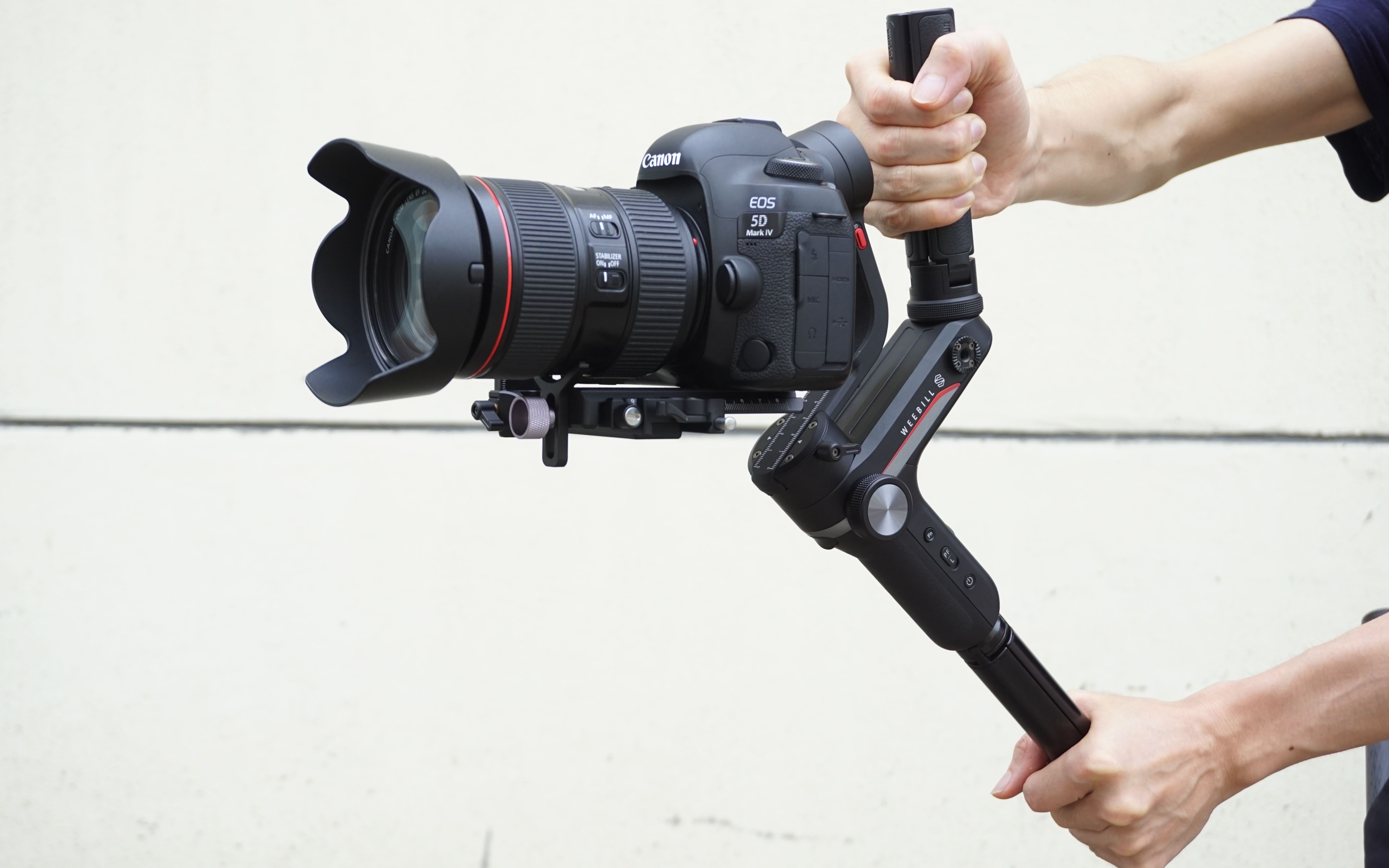 智云weebill s稳定器单反相机(加增高垫)调平衡操作教程