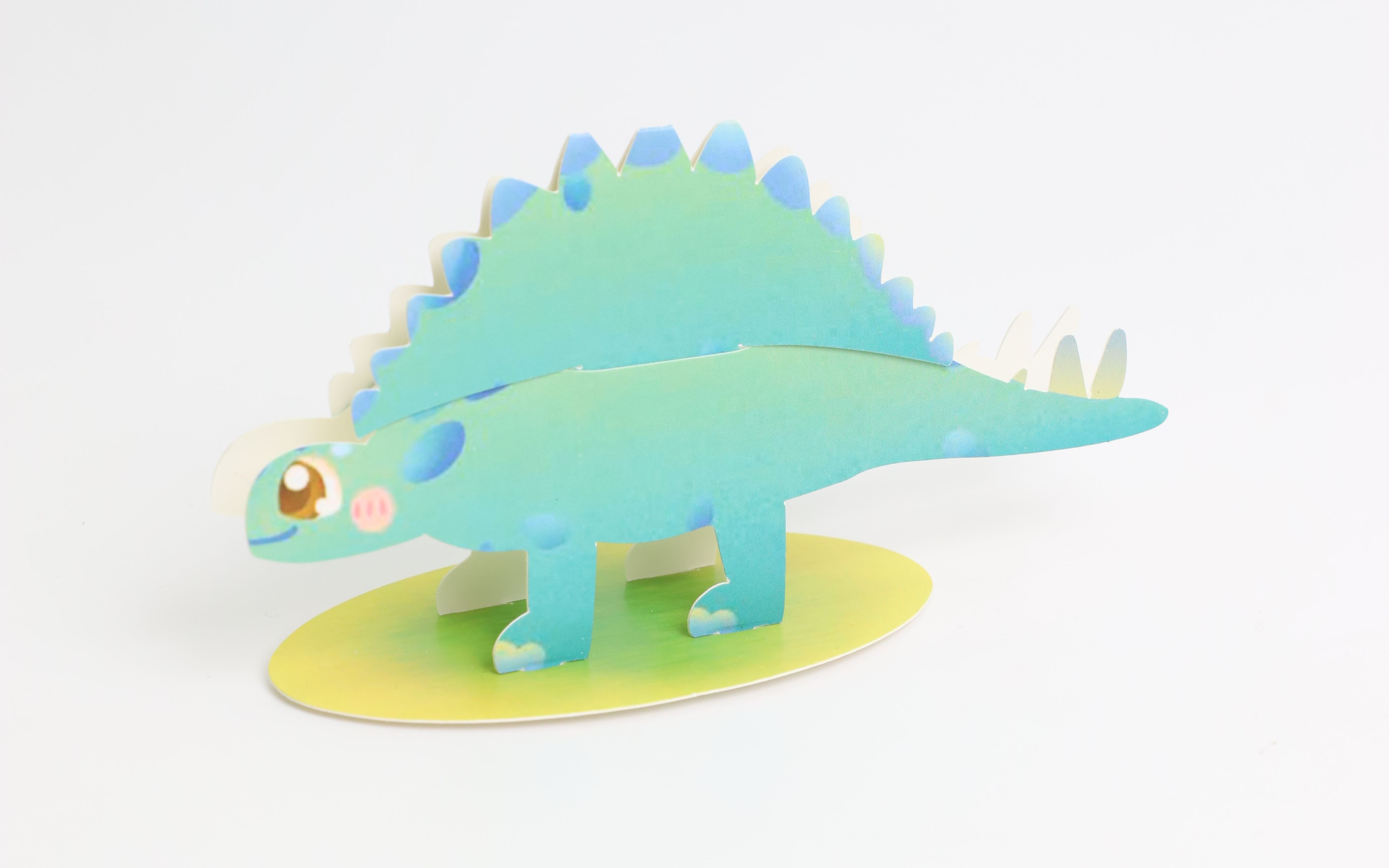 爱涂图3d立体动物折纸小恐龙