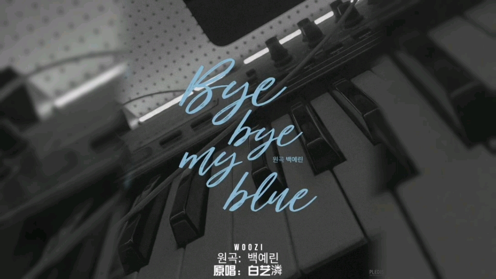 [图][COVER中字]Bye bye my blue - WOOZI李知勋(原唱：白艺潾)