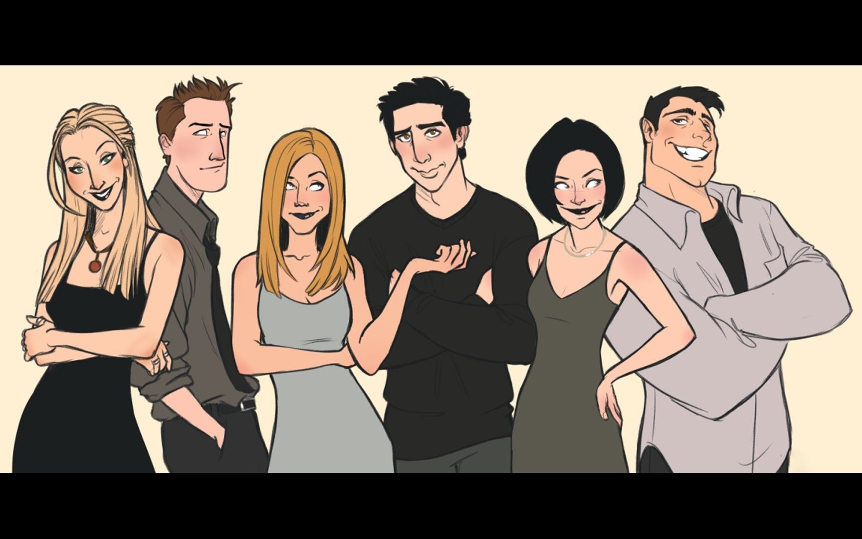 老友记主角的自我介绍和修养无字幕