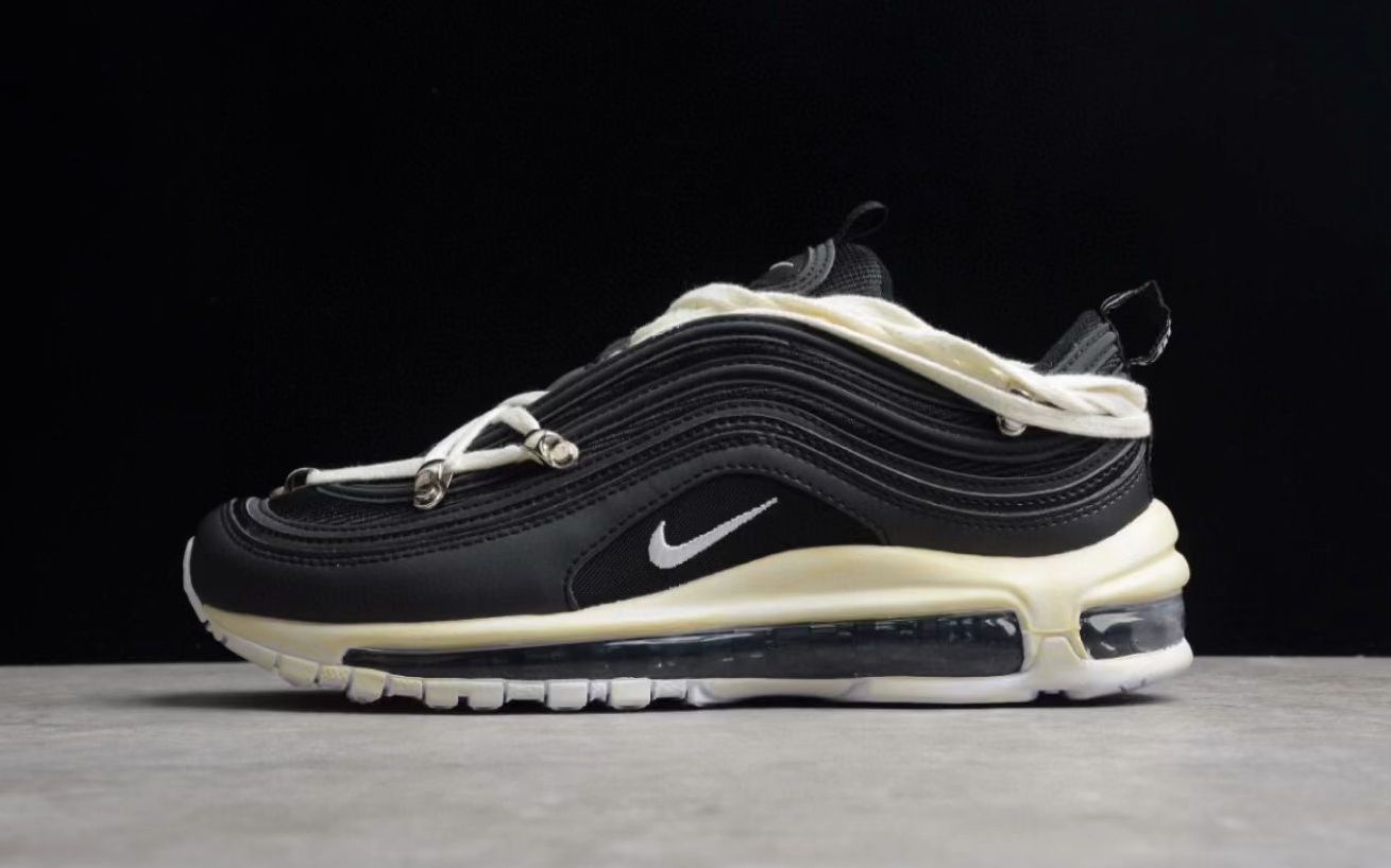 耐克 nike air max 97 黑子弹五芒星绑带气垫运动鞋货号921826-001