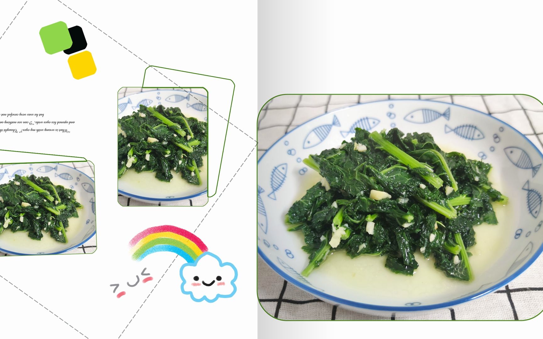 家常菜:蒜蓉羽衣甘蓝,焯水后炒,它就不是超难吃的食物哔哩哔哩bilibili