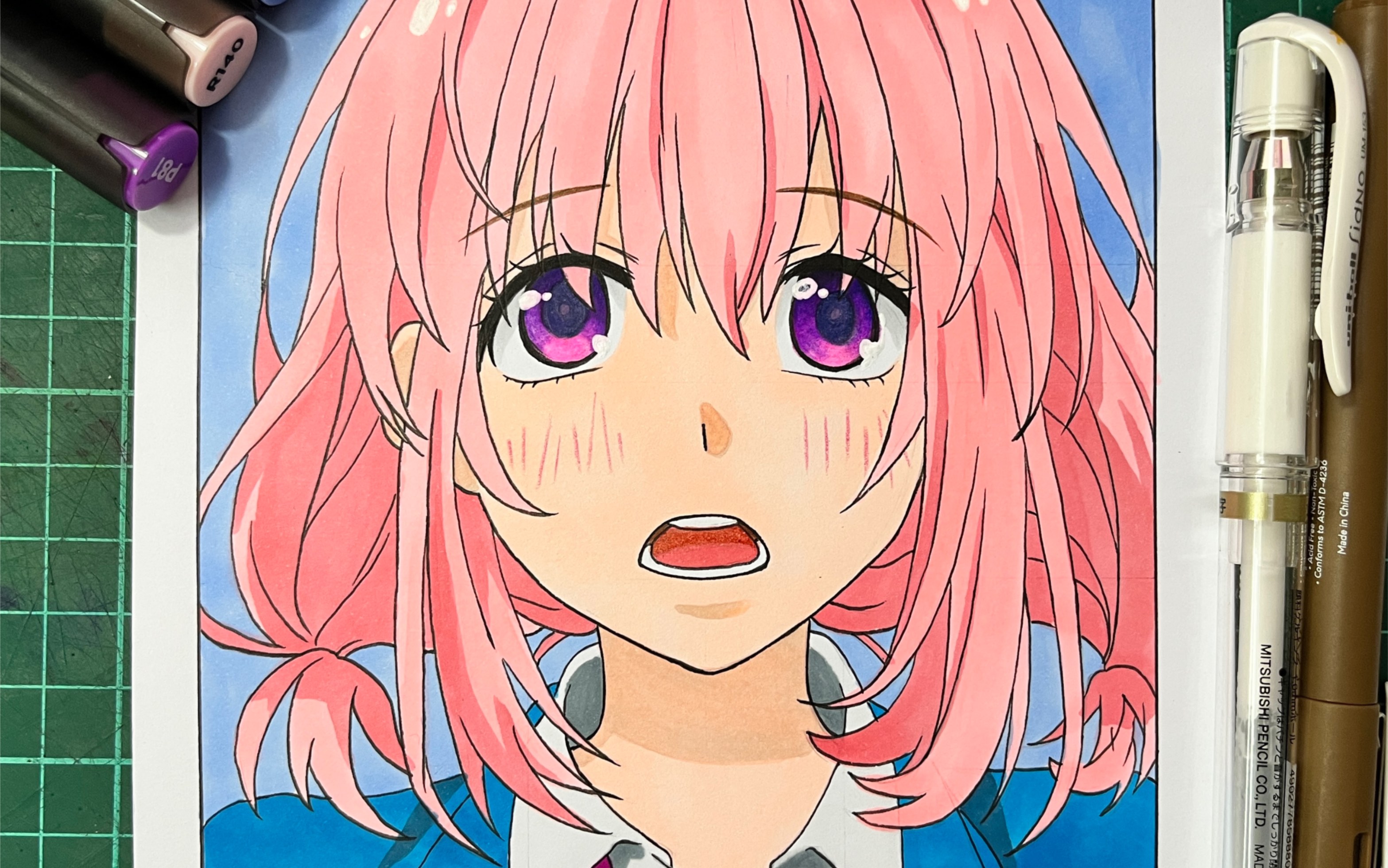 第51幅-马克笔手绘告白实行委员会-濑户口雏