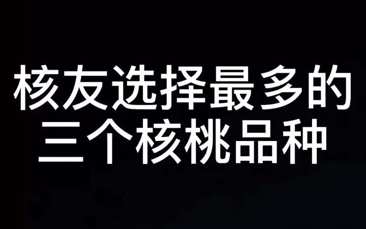 【文玩鉴定】核友选择最多的三个核桃品种,你玩过几个?哔哩哔哩bilibili