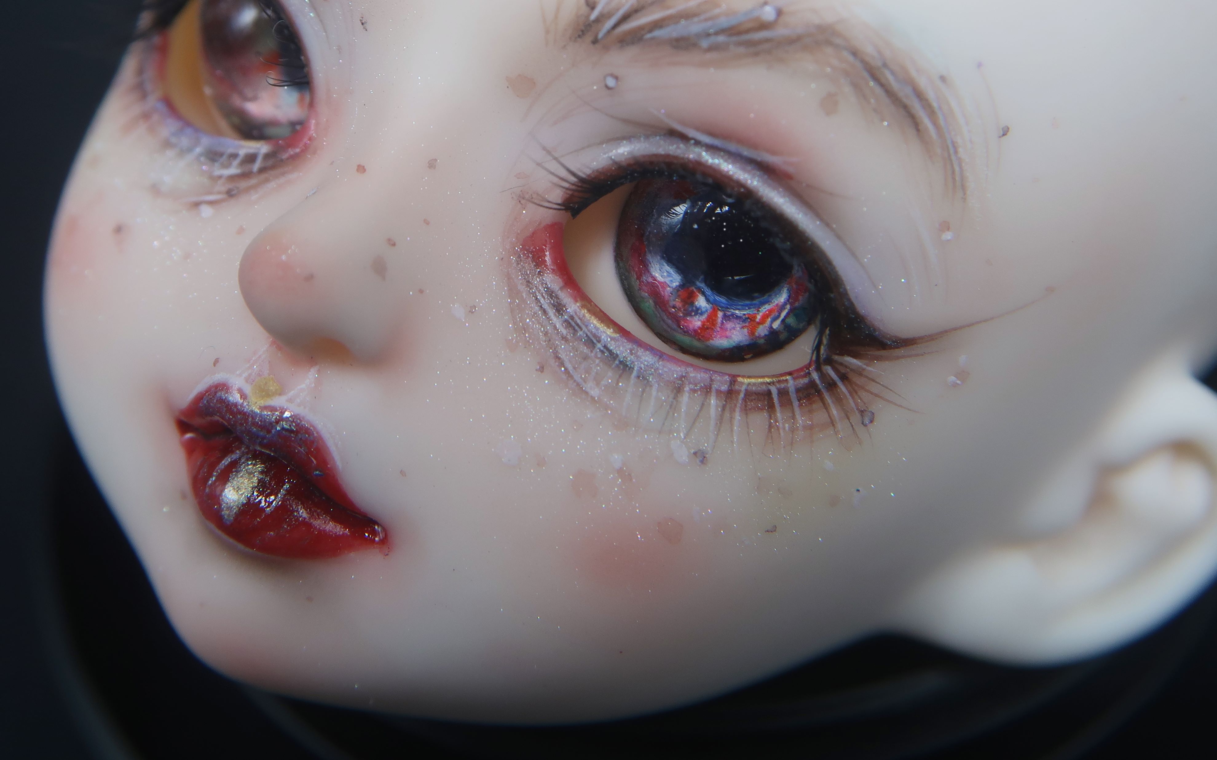 【bjd妆面】dl 柚子 暗黑复古风