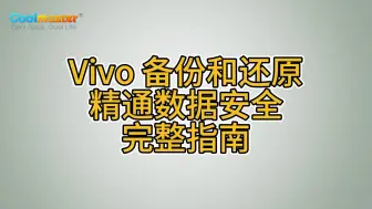 Video herunterladen: Vivo备份和还原精通数据安全完整指南