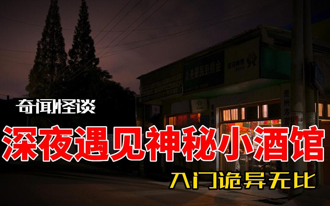 [图]【奇闻怪谈录】深夜小路上的诡异酒馆丨奇闻异事丨民间故事丨恐怖故事丨鬼怪故事丨灵异事件丨