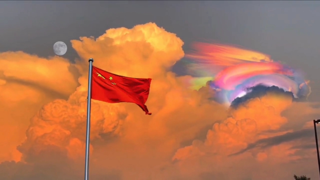 目光所致皆为华夏,五星闪耀皆为信仰.