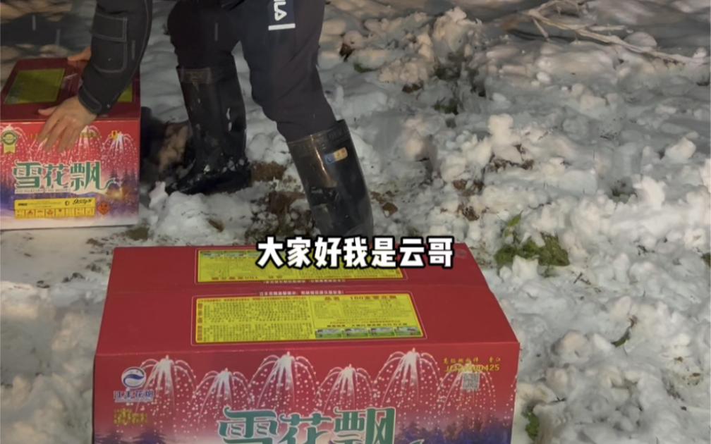 [图]雪中放雪花飘