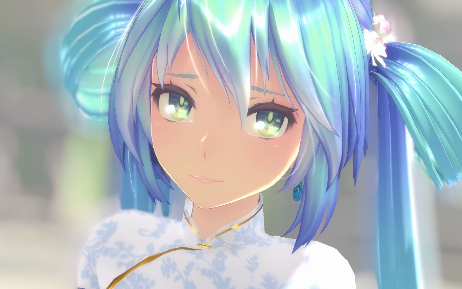 mmd//再见了四月的分身//tda式改变初音未来旗袍