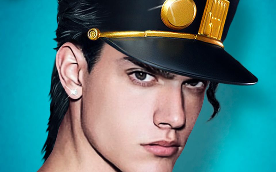 jojo第三期那个脸上写着无敌的男人承太郎ps合成