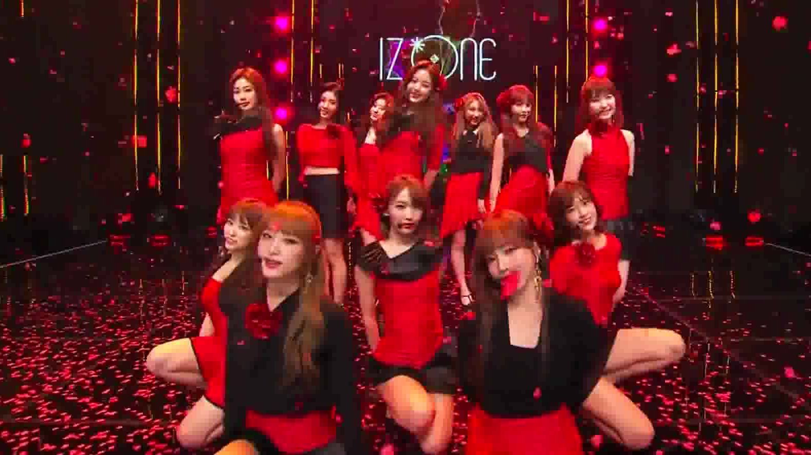 【IZONE】专业消音!La Vie en Rose末放舞台,唱跳能打!181124 音乐银行哔哩哔哩bilibili