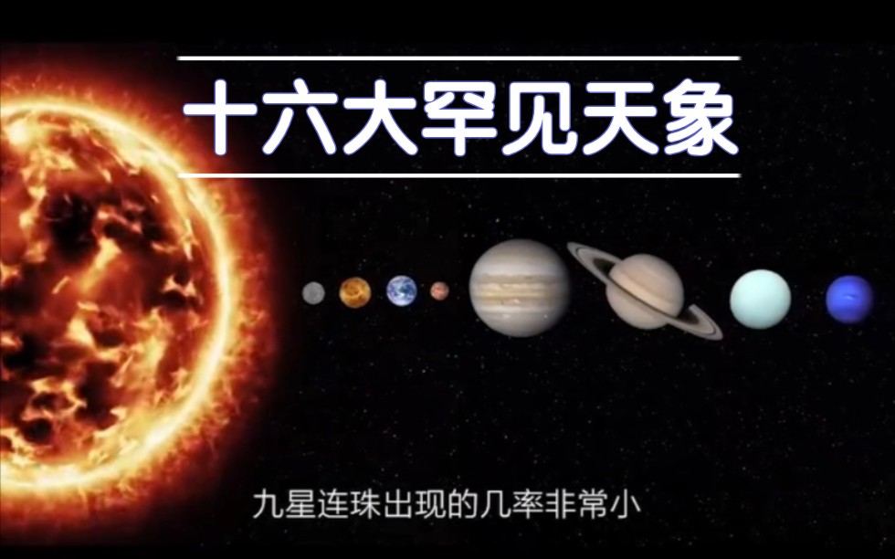 [图]双月凌空、九星连珠，十六大罕见天象，你见过几个？