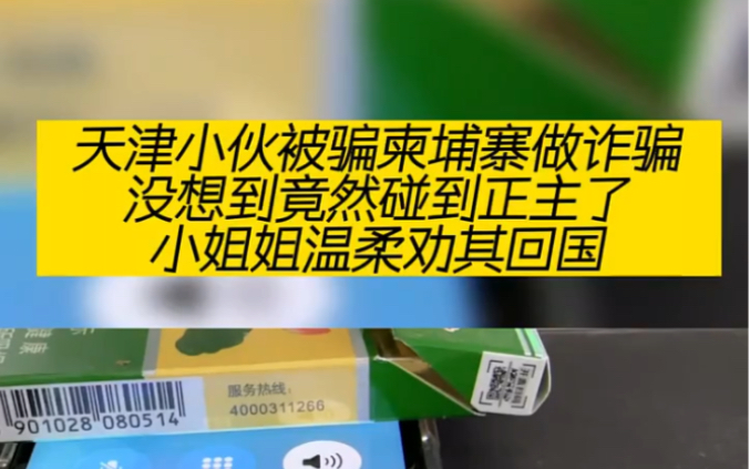 天津小伙被骗柬埔寨做诈骗,没想到竟然碰到正主了,小姐姐温柔劝其回国!哔哩哔哩bilibili