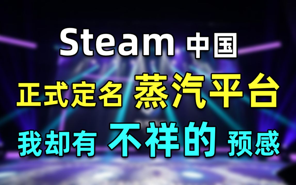 Steam国服定名「蒸汽平台」意味着什么?【侃游戏】哔哩哔哩bilibili