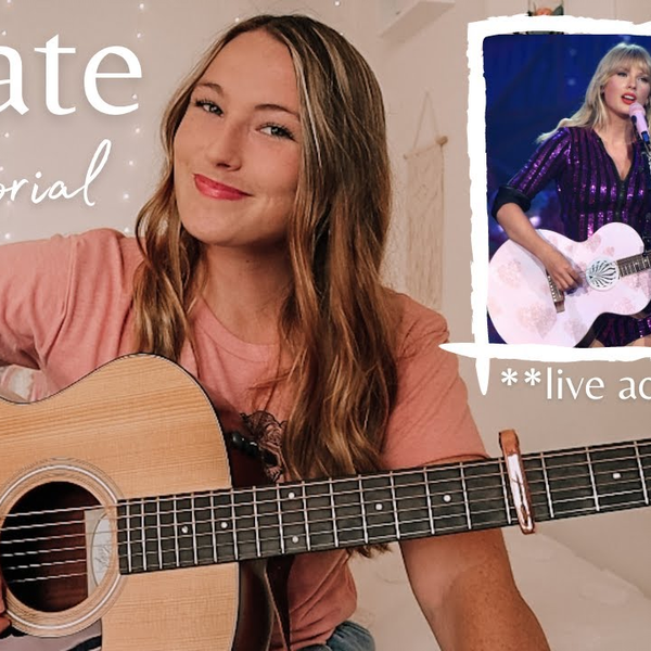 Taylor Swift Message In A Bottle Guitar Tutorial // Red (Taylor's Version)  Nena Shelby — Nena Shelby