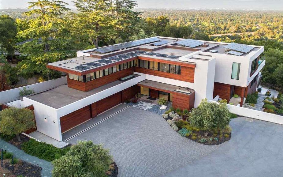 豪宅欣赏在加州硅谷的现代山景豪宅10718moradrivelosaltos