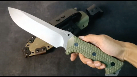 国产博尔特川雨沼泽鼠直刀a8钢高硬度战术刀-硬货