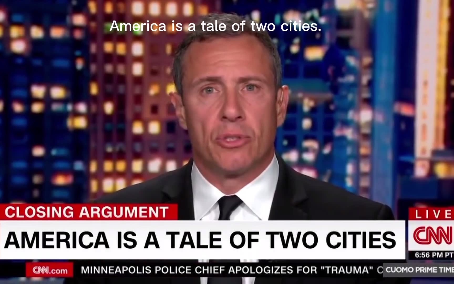 [图]【CNN新闻评论】克里斯·科莫：America is a tale of two cities