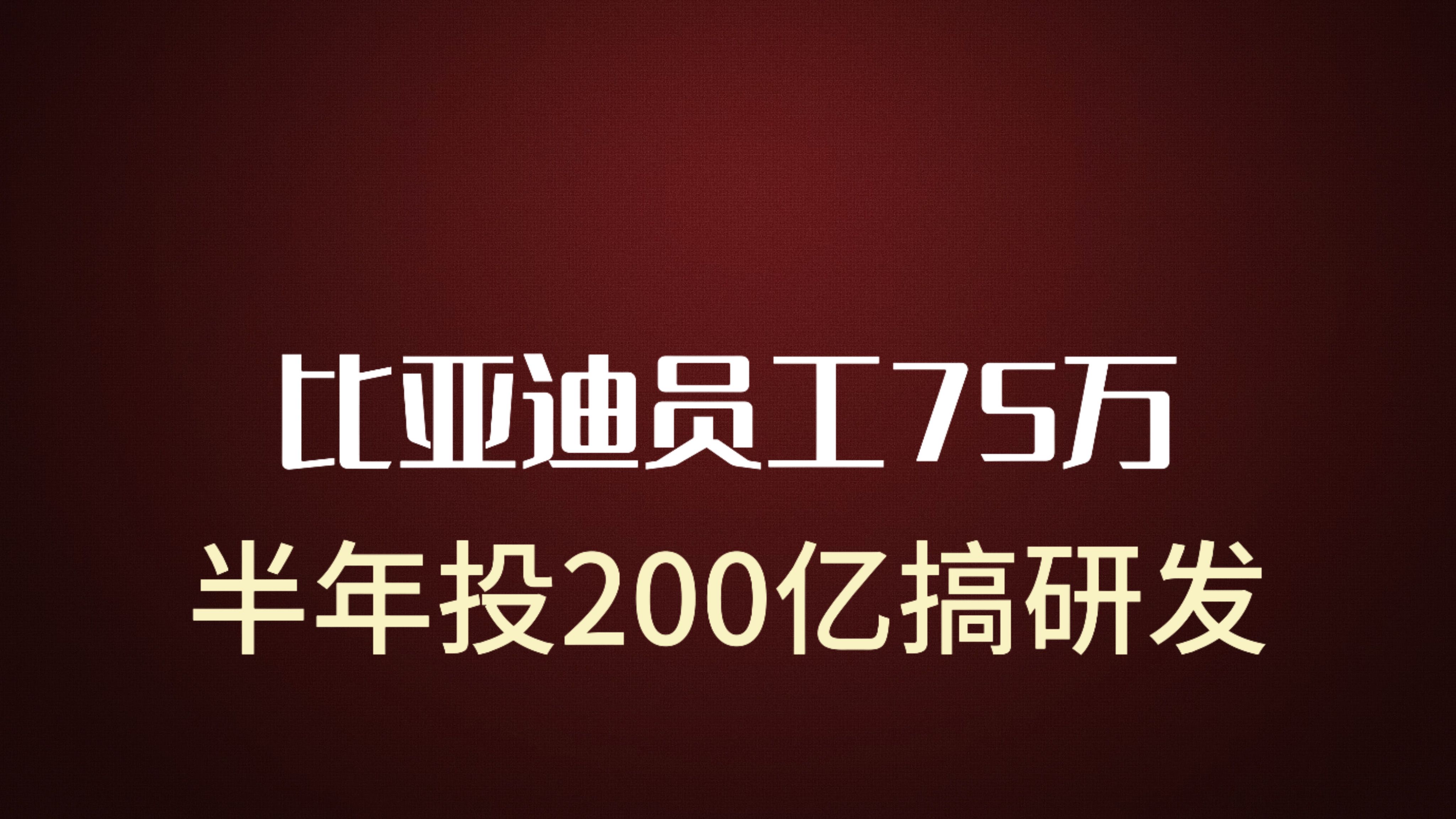 大吃一惊!一个民营企业居然养75万员工,半年研发投入200亿哔哩哔哩bilibili