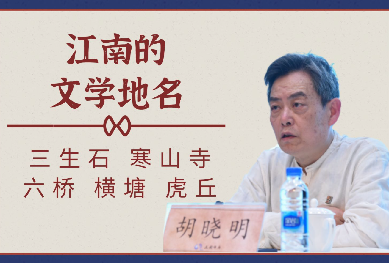 三生石、寒山寺、六桥、横塘、虎丘……胡晓明谈江南的文学地名 | 城市与阅读哔哩哔哩bilibili