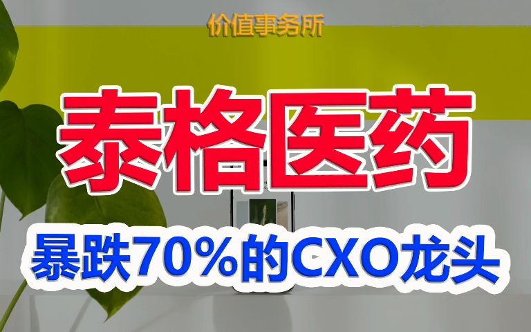 【泰格医药】净利率逼近40%,碾压药明康德,暴跌70%的CXO龙头,必须关注起来|价值事务所哔哩哔哩bilibili