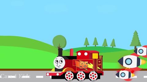 Color Thomas Train Transportation w Mack Truck Cars Cartoon for Kids Learn  Color-哔哩哔哩