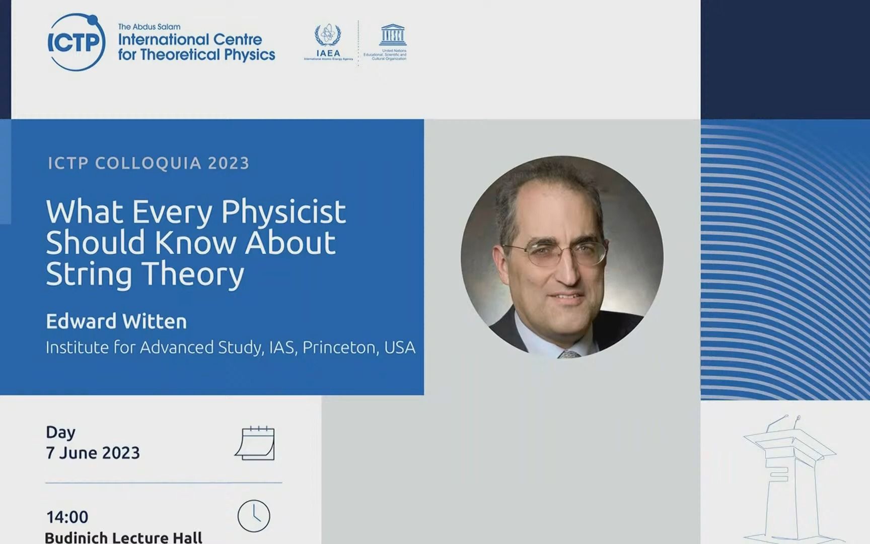 Edward Witten20230607What Every Physicist Should Know About String Theory哔哩哔哩bilibili