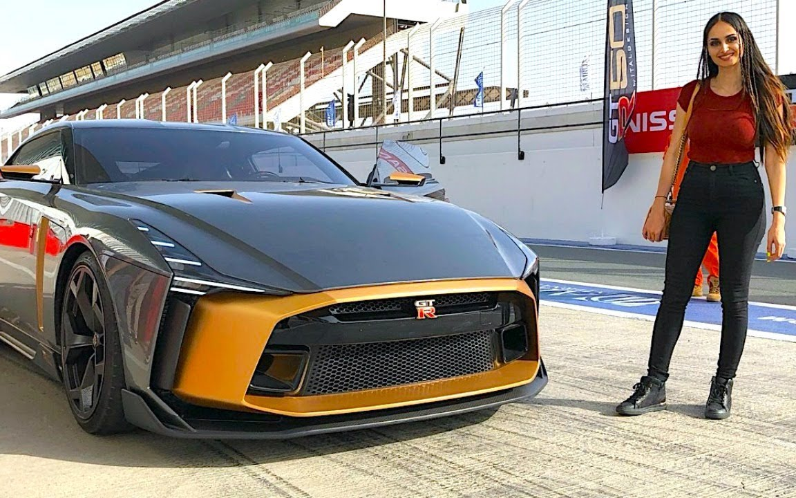 百万美金最贵gtr!50周年纪念版赛道实测!720马力的怪物!--远古素材