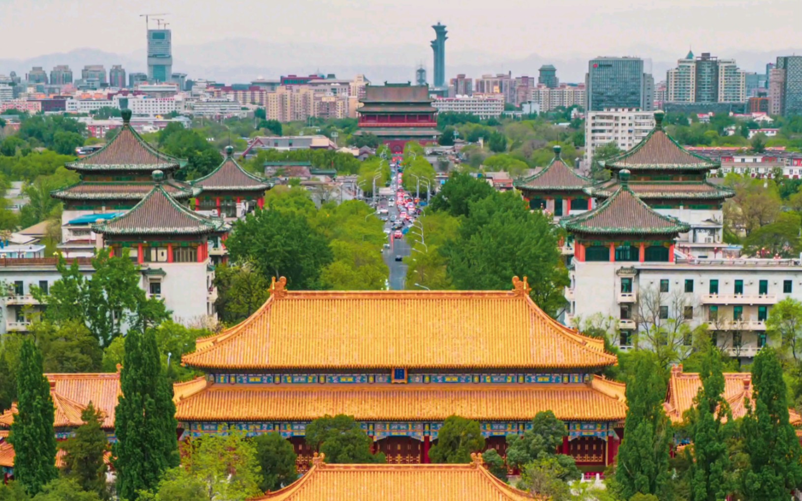 北京中轴线,对称的舒适,仿佛地图一般铺开的全景～【o