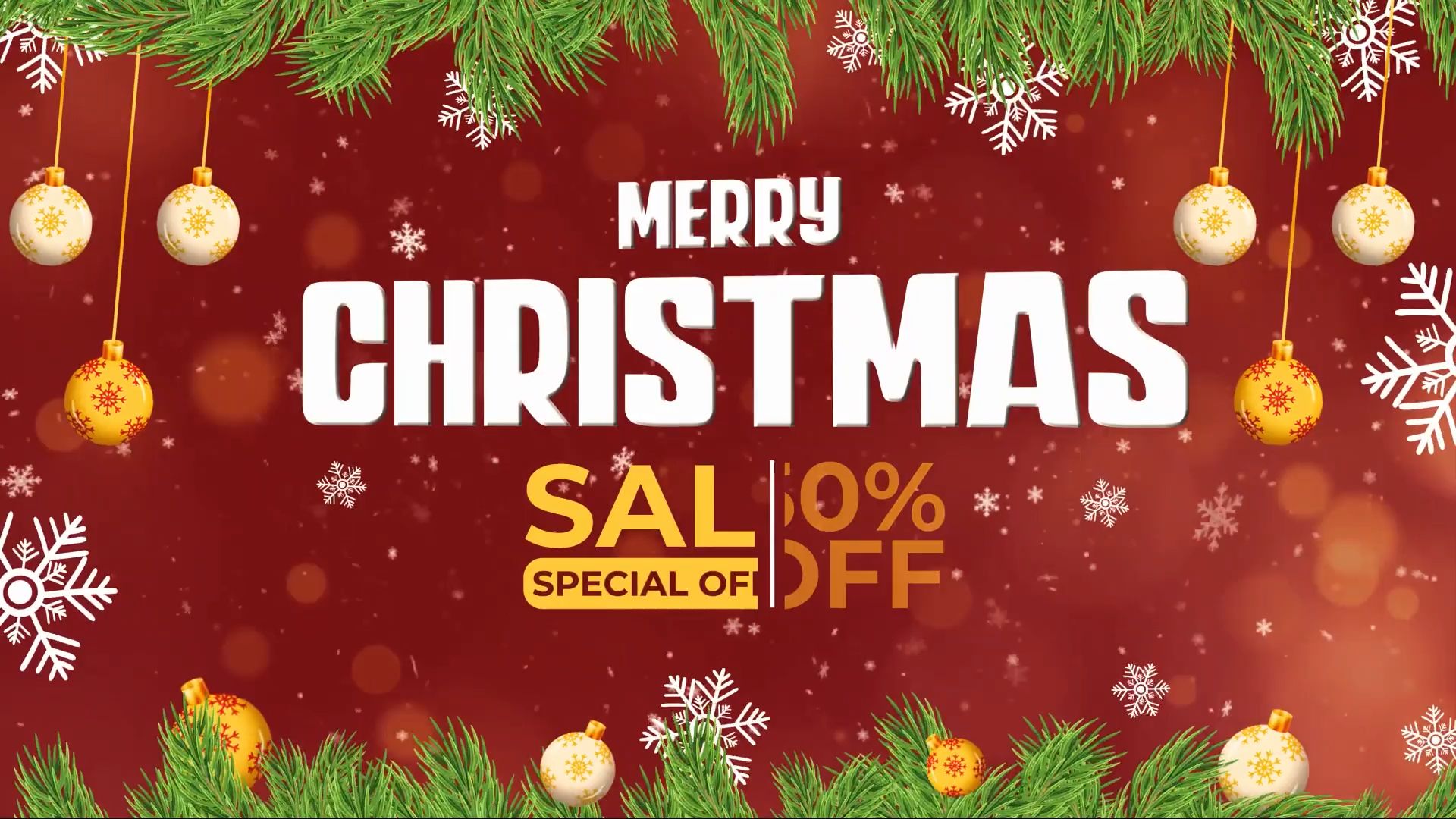 pr模板|圣诞节快乐标题开场宣传品牌广告动效海报高级