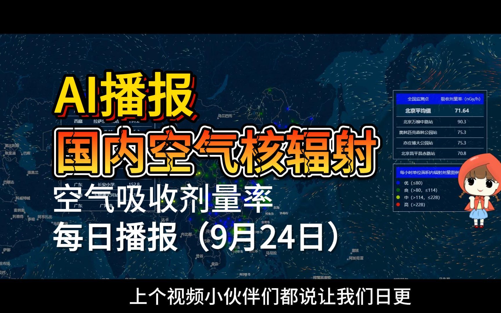 (AI主播播报)9月24日国内空气辐射吸收剂量率哔哩哔哩bilibili