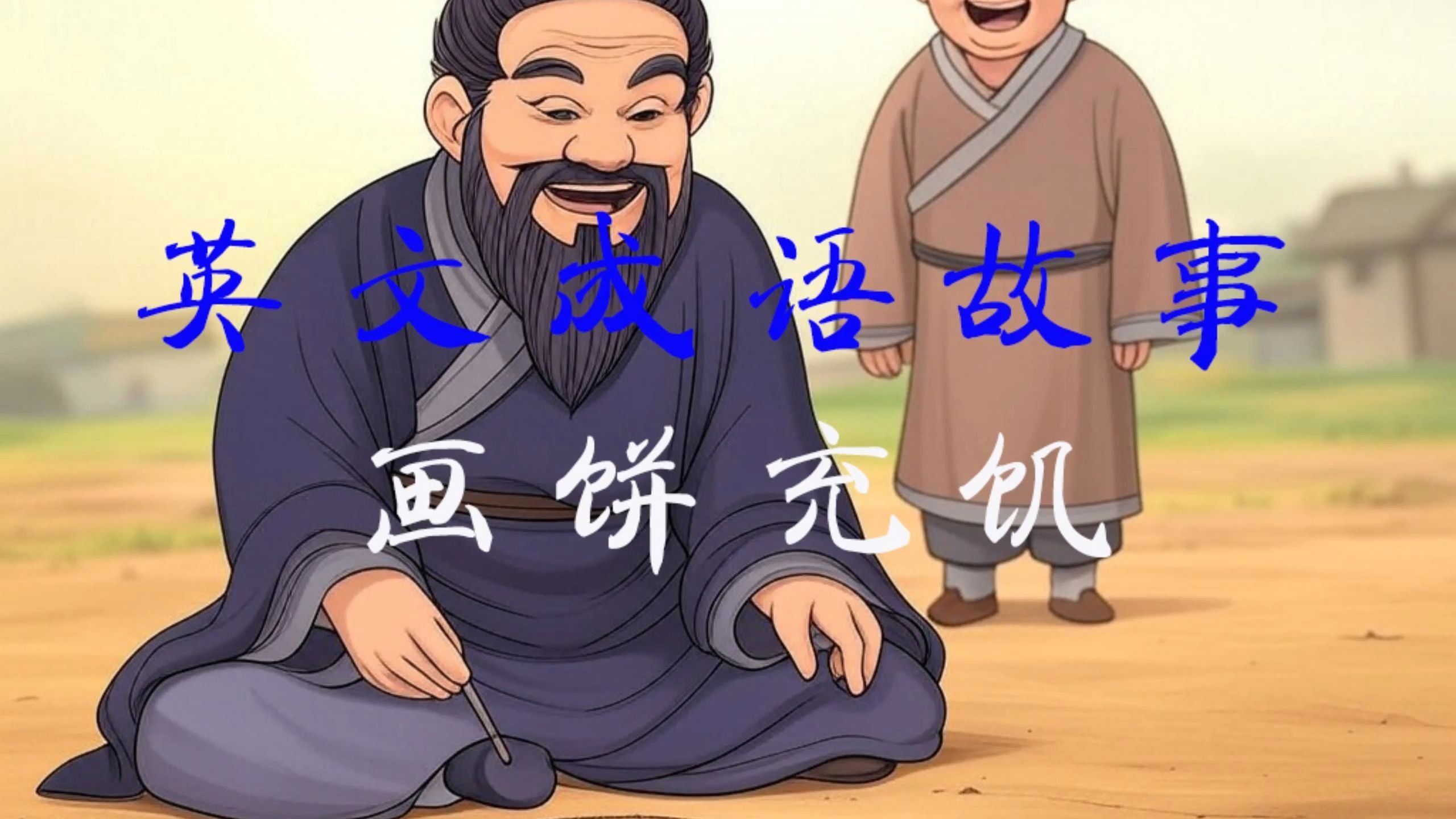 英文成语故事之画饼充饥