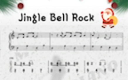 [图]钢琴演奏《Jingle Bell Rock》右移调+2