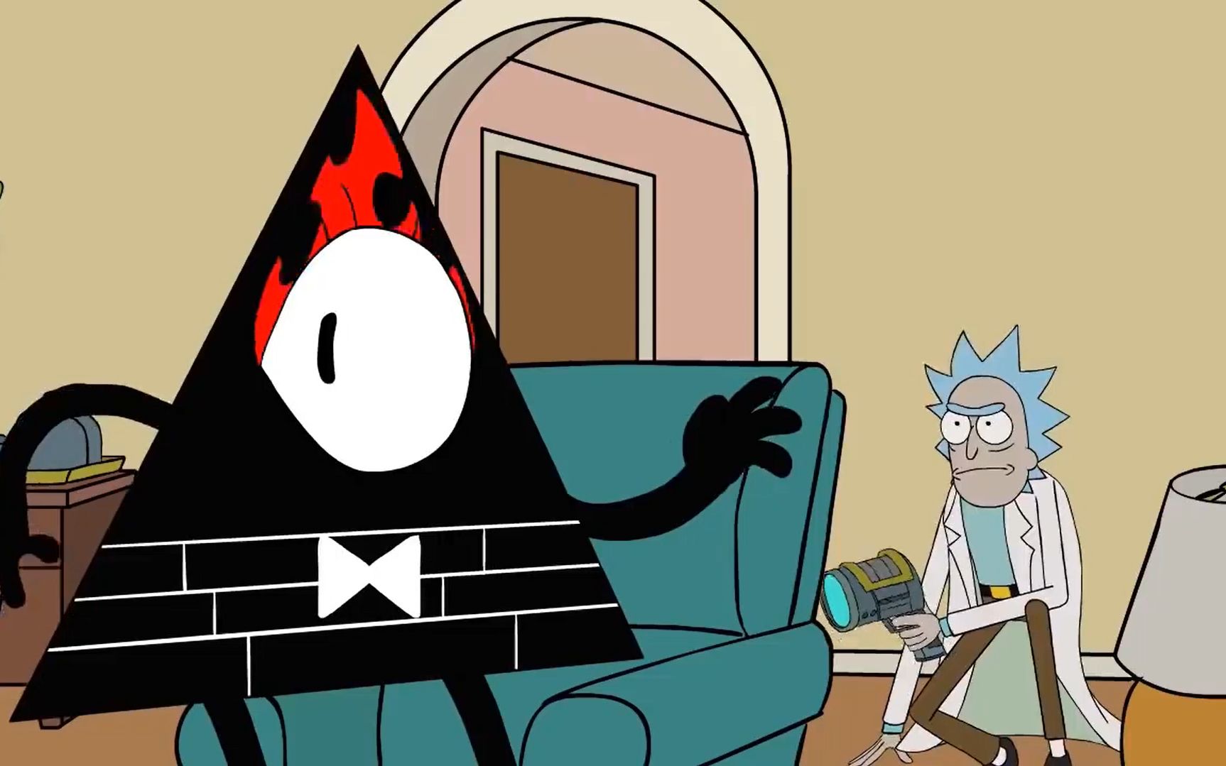 [图]【美漫大穿越】Rick VS Bill Cipher 动画【Rick and Morty X Gravity Falls】（作者：Dtoons ）