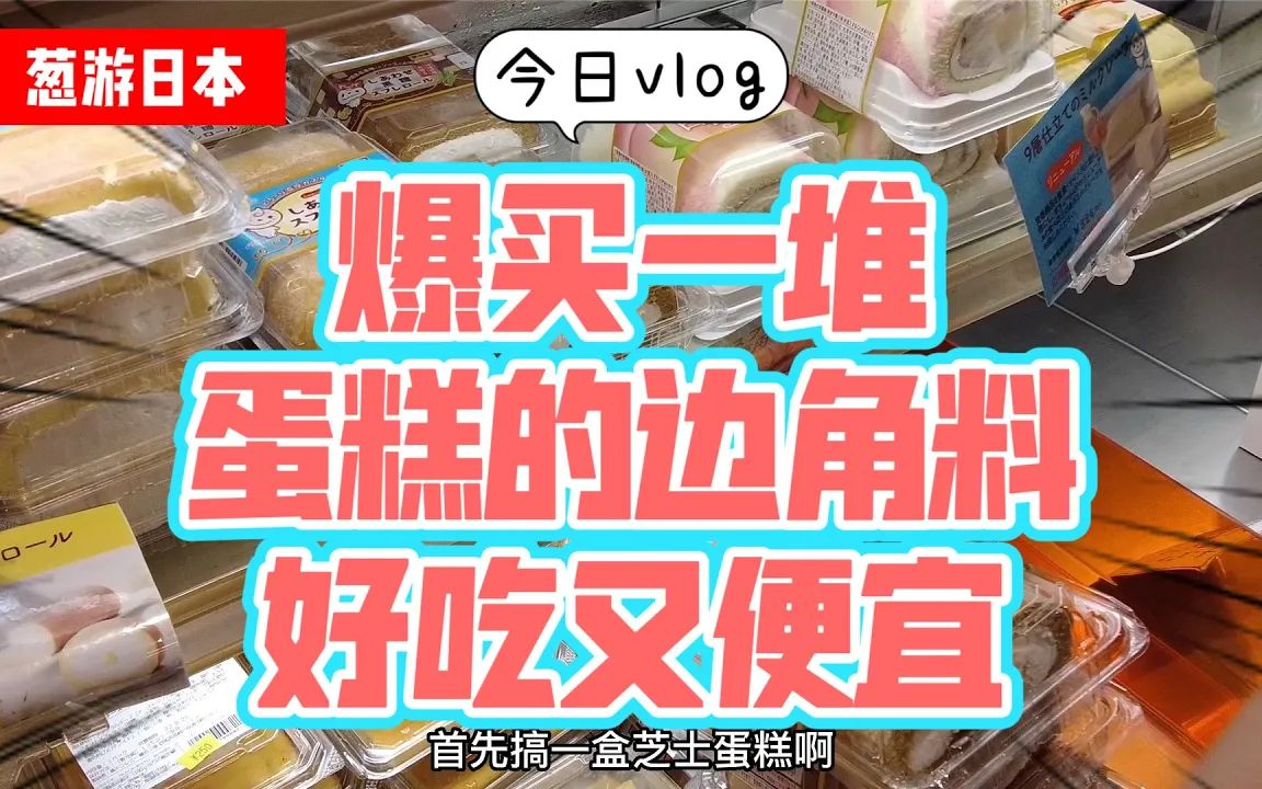 只要80元爆买一大堆蛋糕边角料!东京好吃便宜的宝藏店铺分享【葱游日本】哔哩哔哩bilibili