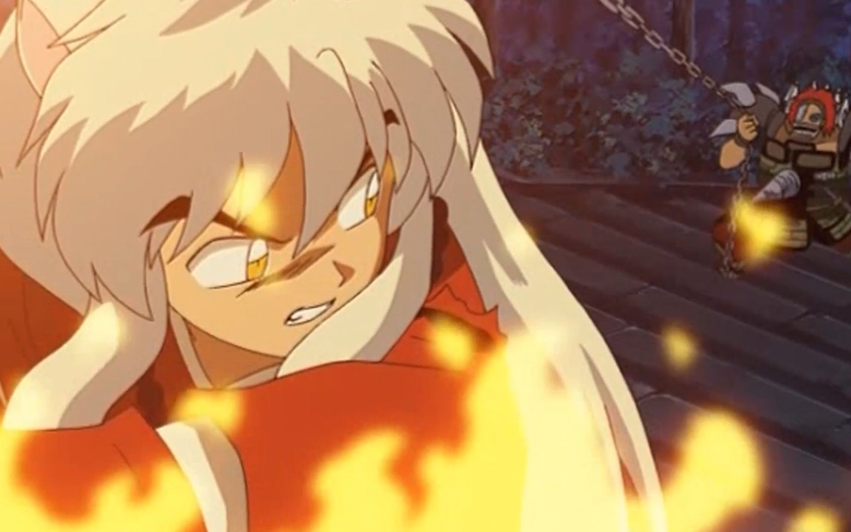 犬夜叉大战炼骨银骨二人!无力他顾