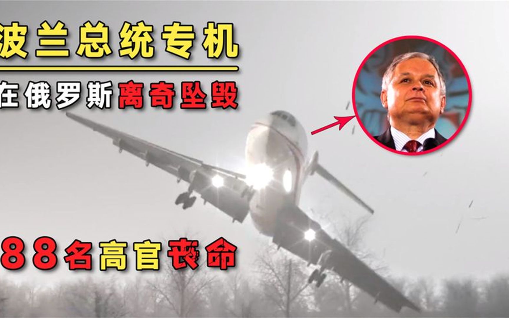 15.波兰总统俄罗斯离奇坠机,88名高官丧命黑匣子揭露真相,空中浩劫