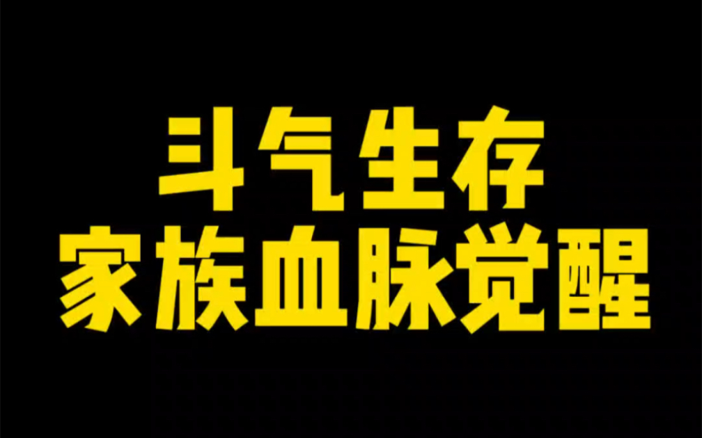 斗气生存 家族血脉觉醒的教程哔哩哔哩bilibili我的世界