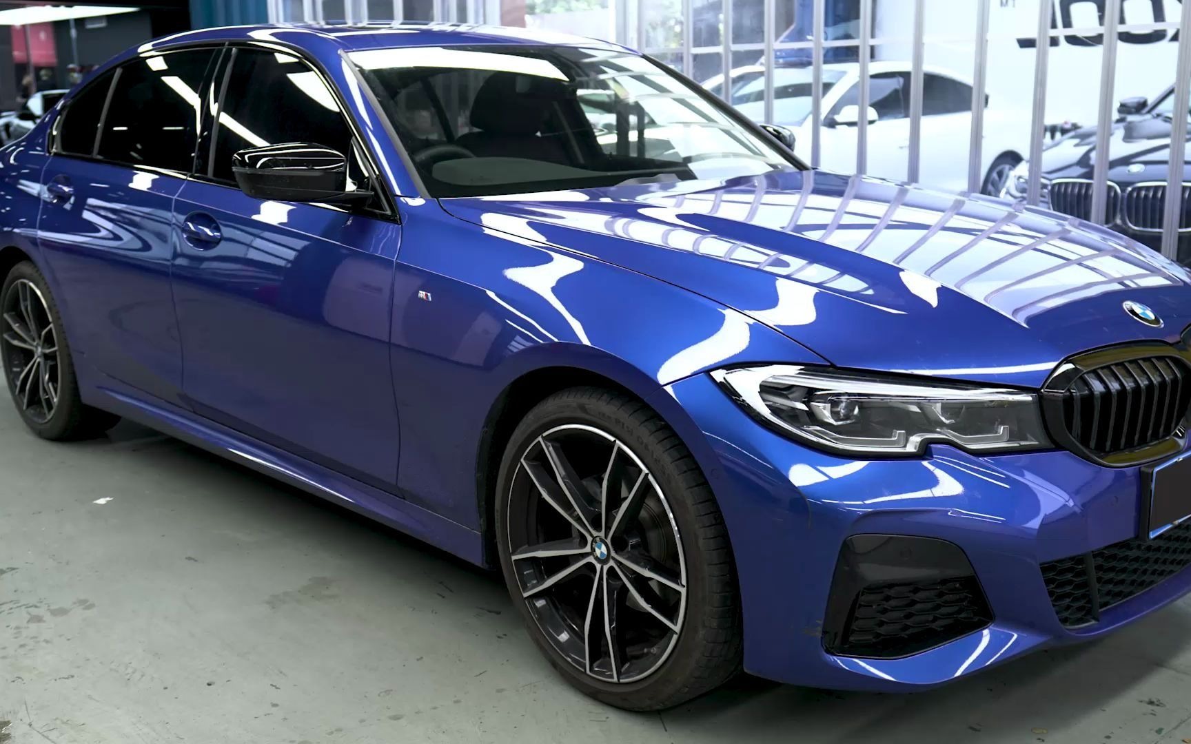 宝马新款三系改色海风蓝案例宣传视频