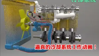 逼真的动画，帮助你清晰的理解冷却系统的工作原理