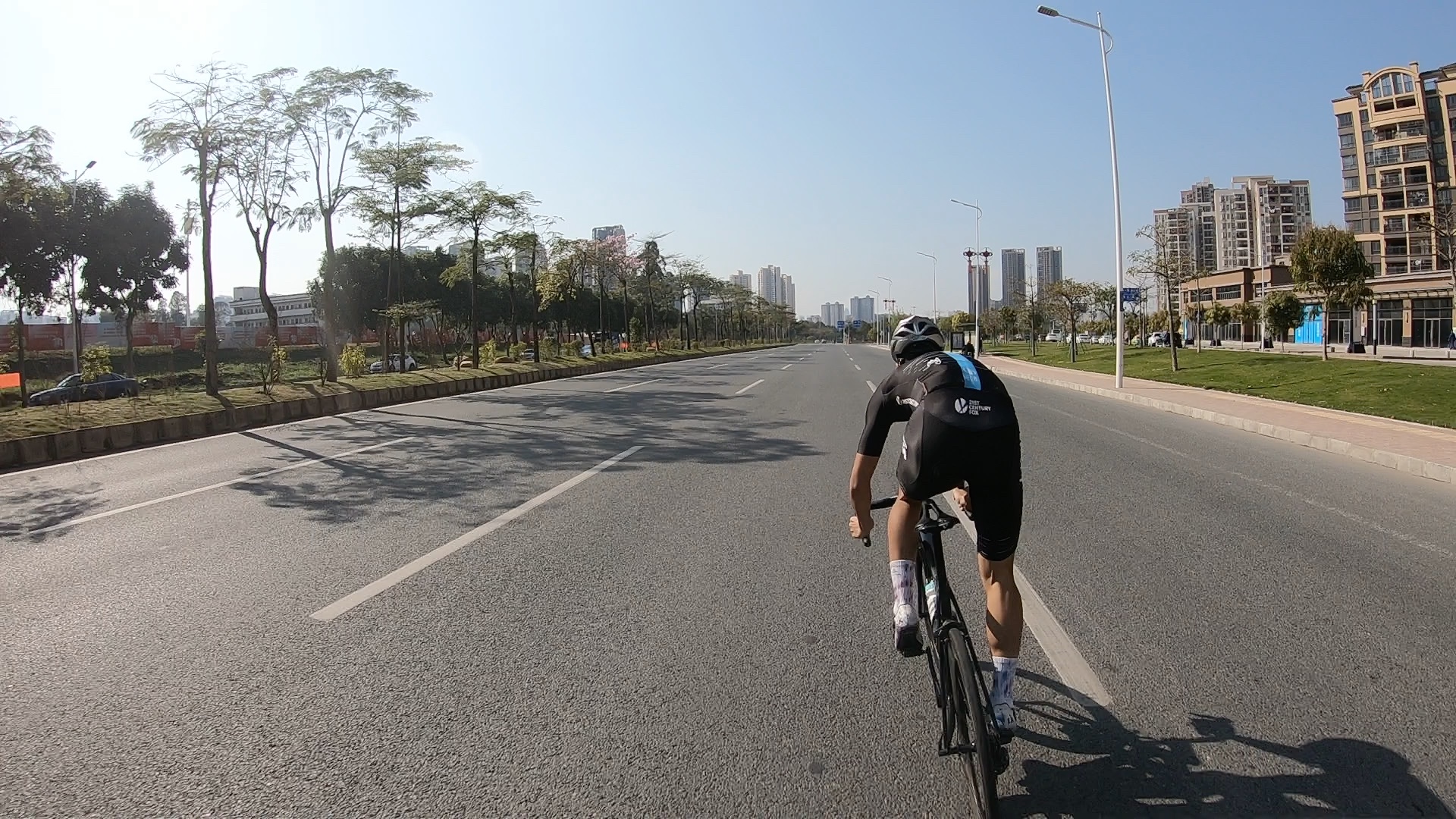 公路车训练最后500米冲刺第一人称队友互怼