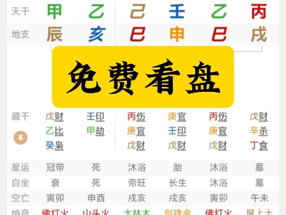 (三连+关注)八字简批 四柱八字 姻缘学业 免费看盘 人生局本 八字排盘哔哩哔哩bilibili