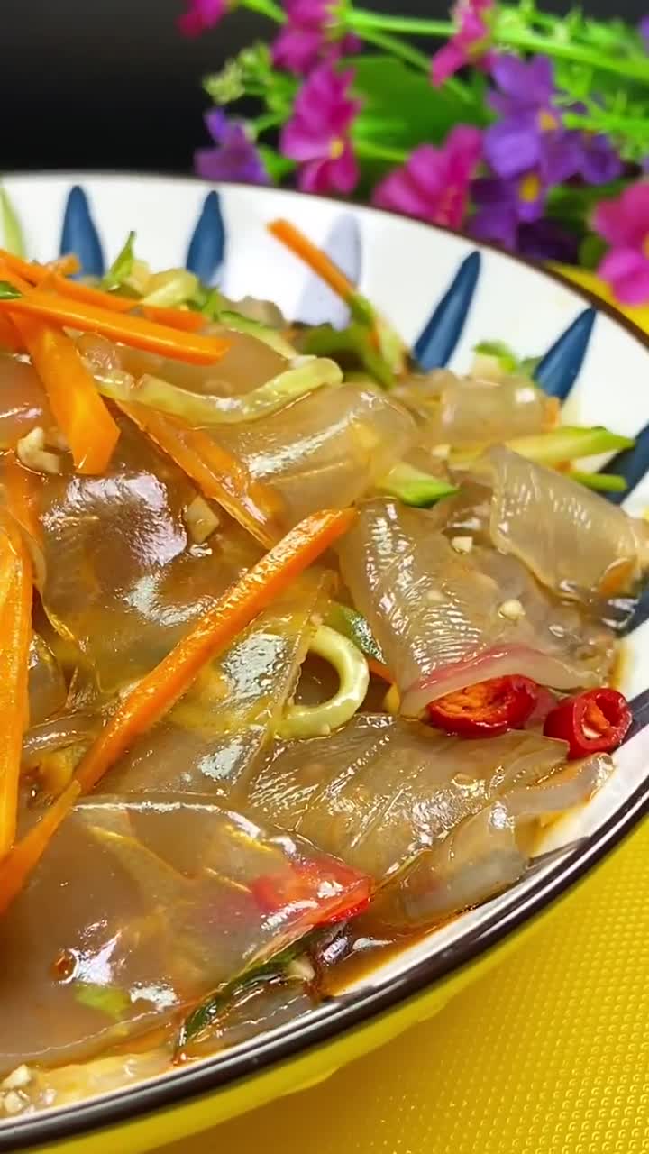 凉拌山药粉皮美食教程