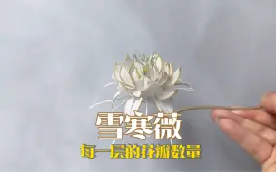 Скачать видео: 手工缠花之雪寒薇简易教程第一部分：花瓣数量