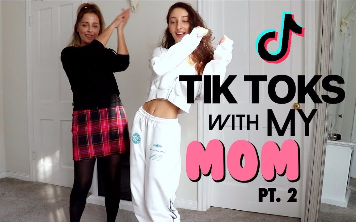 【Nil Sani】教我妈妈抖音网红舞 | teaching my mom TIKTOK DANCES pt.2哔哩哔哩bilibili