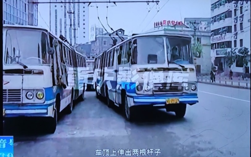 重庆影像库-重庆401路铰接式无轨电车