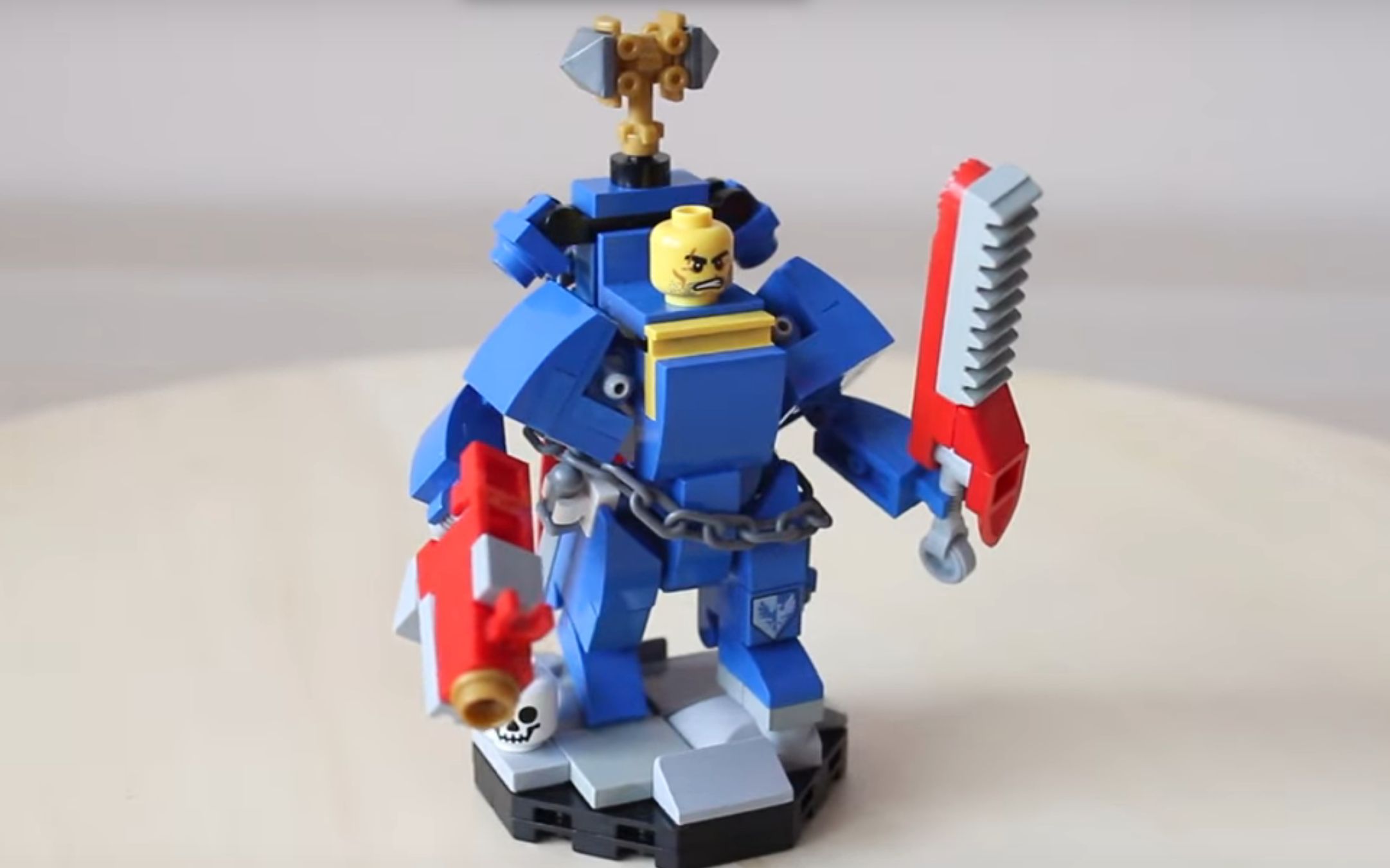 砌砖小哥国外lego乐高moc教程包教包会战锤40k星际战士spacemarine