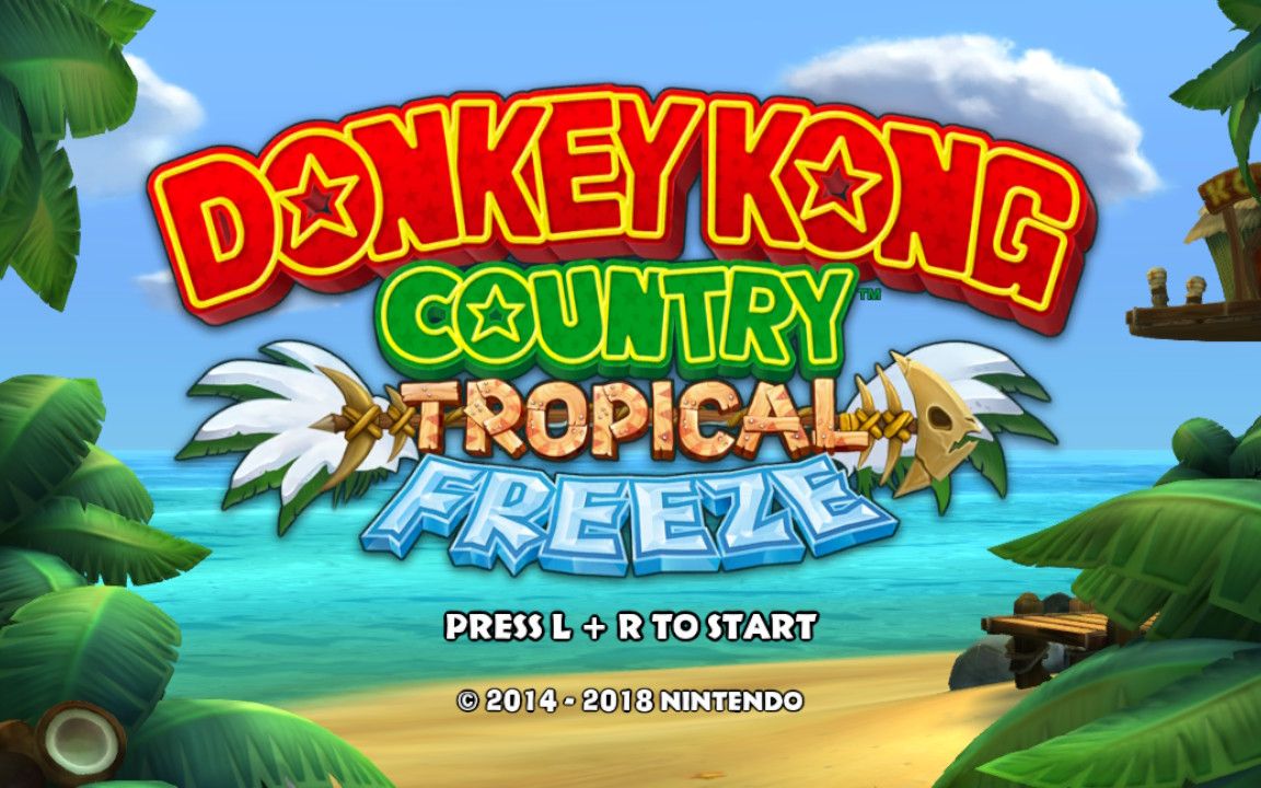 [图]NS 大金刚国度 热带寒流 速度模式全金牌 第一世界 Donkey Kong Tropical Freeze TimeAttack World 1